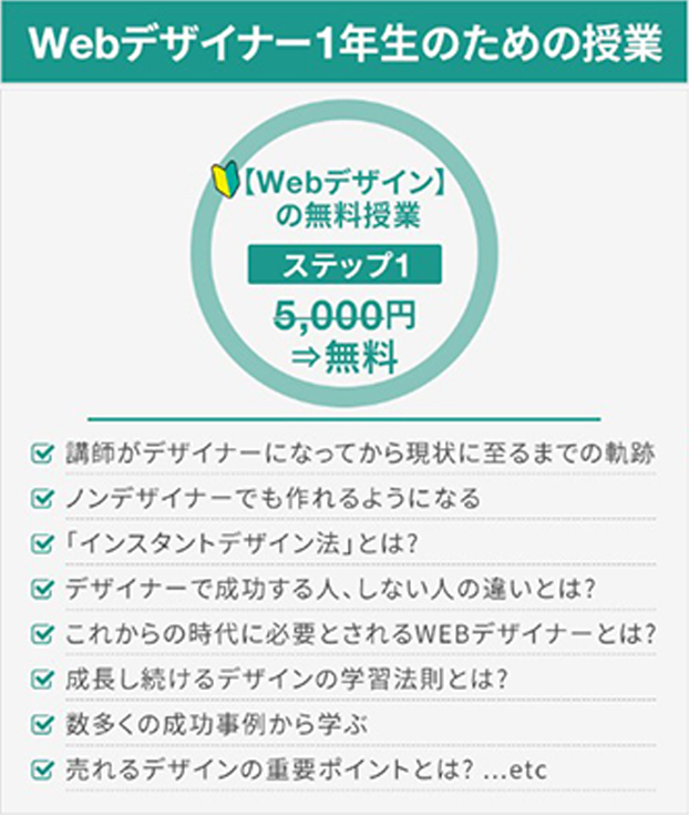 Webデザイン1年生のための授業